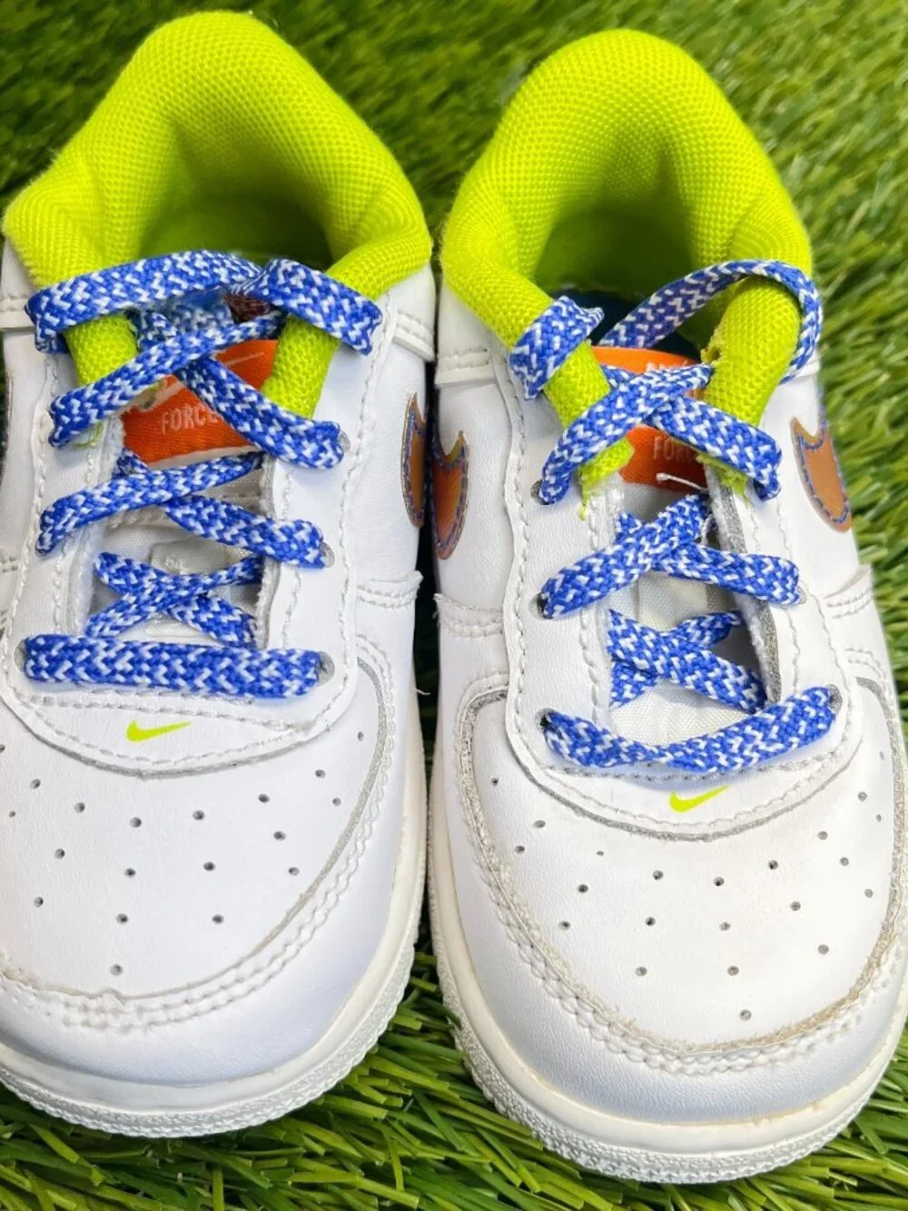 Nike Air Force 1 Low LV8 Toddler Size 6C White‎ Athletic Leather Shoes Sneakers